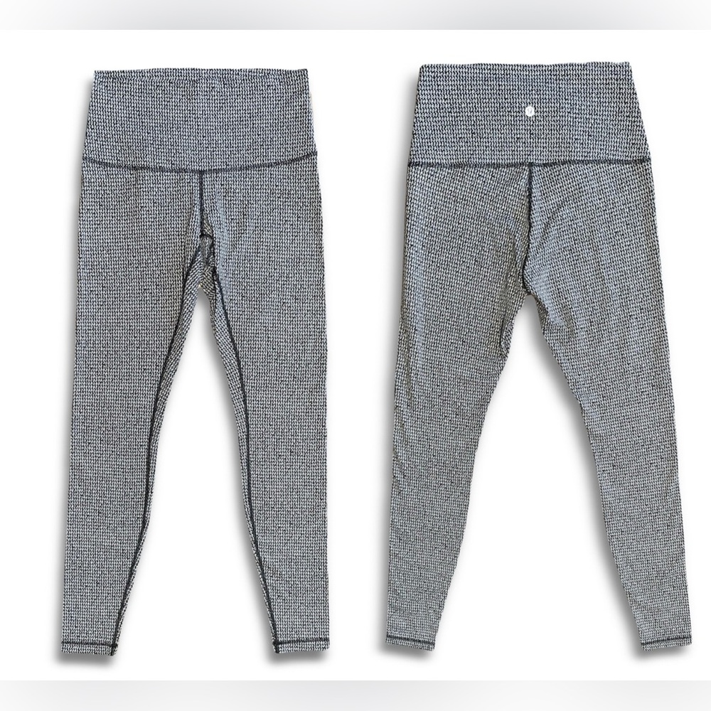 Lululemon Wunder Under High Rise Tiny Tooth Houndstooth Full Length Pant